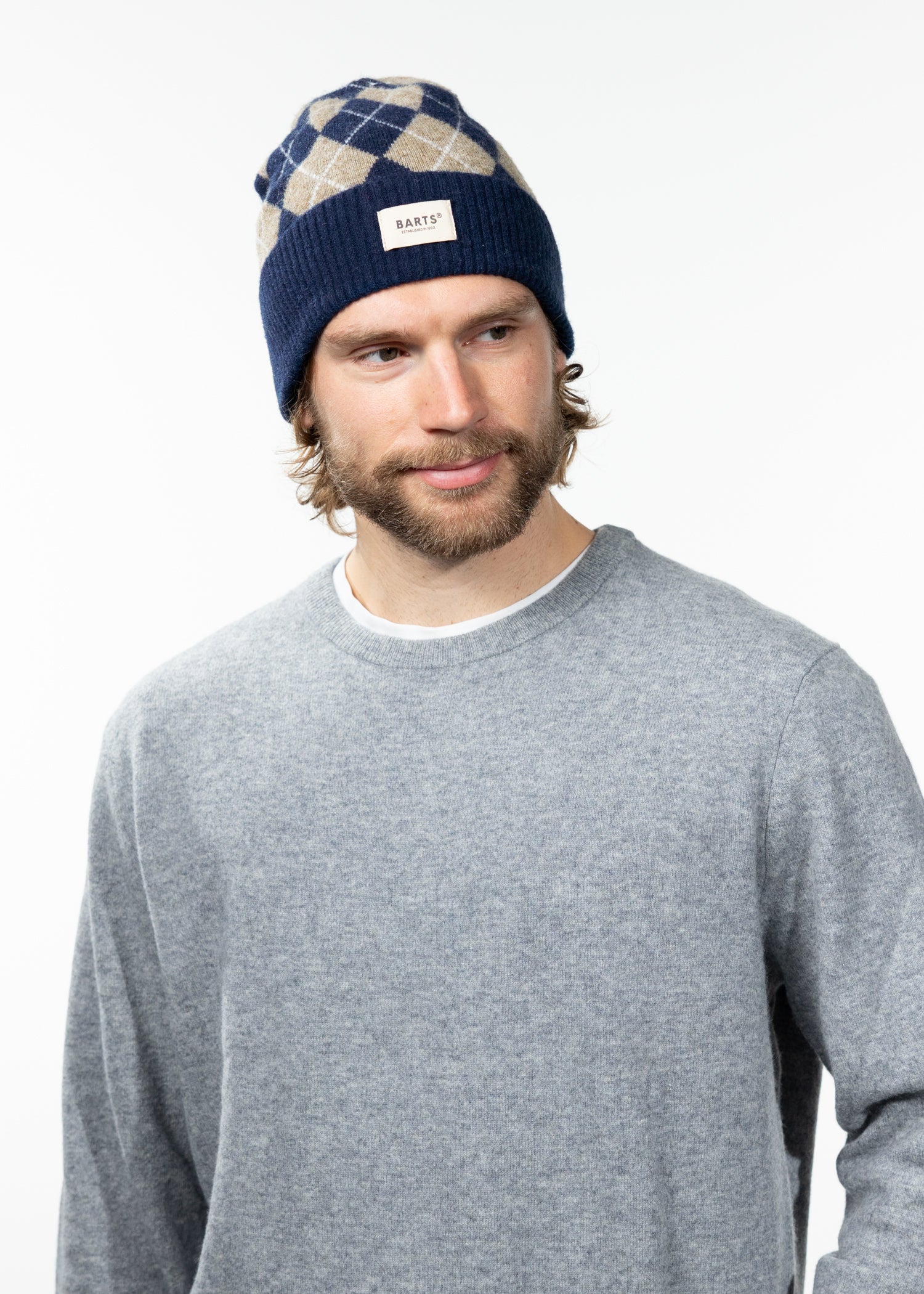 Men Seumar Beanie navy - Front