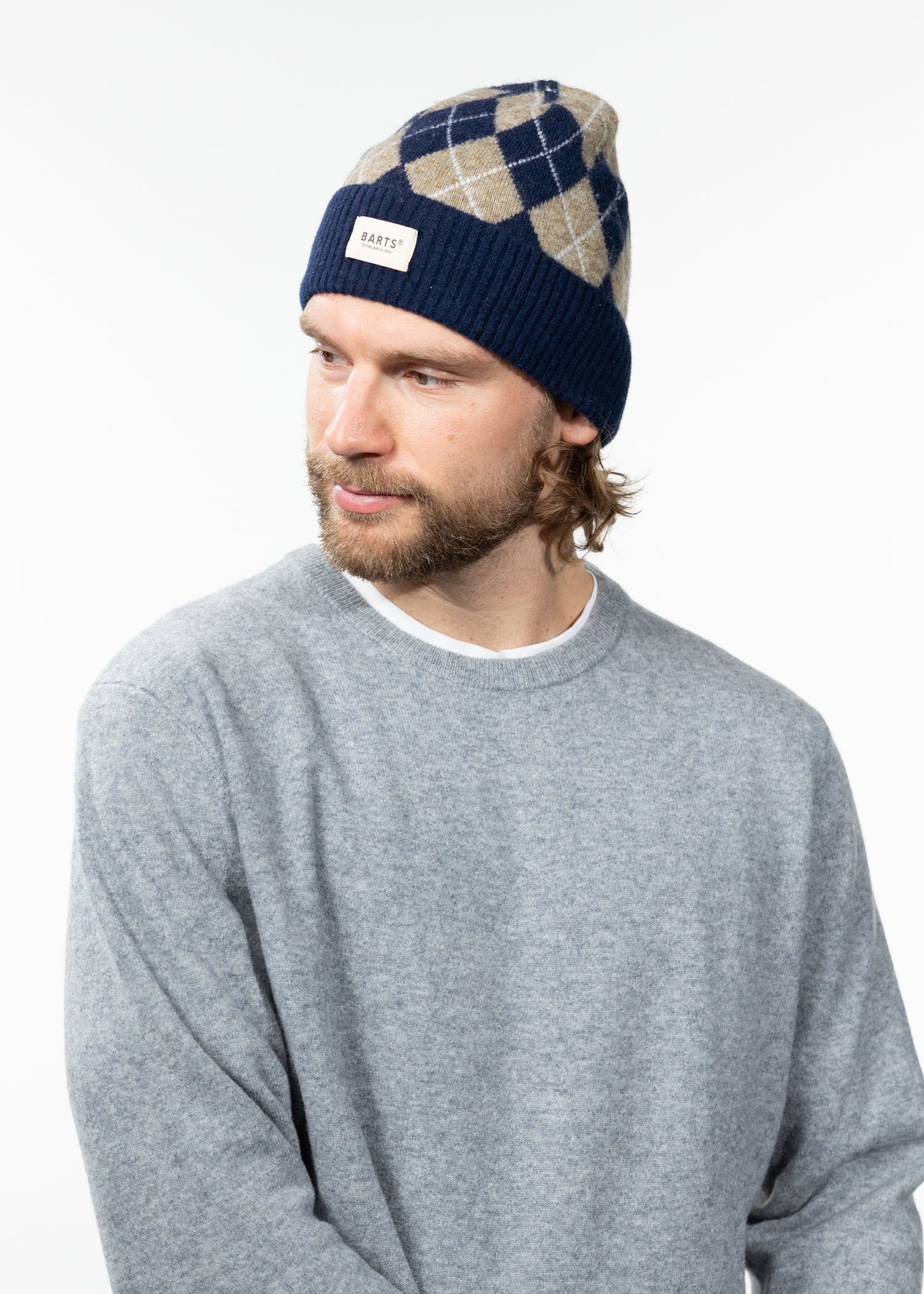 Men Seumar Beanie navy - Side