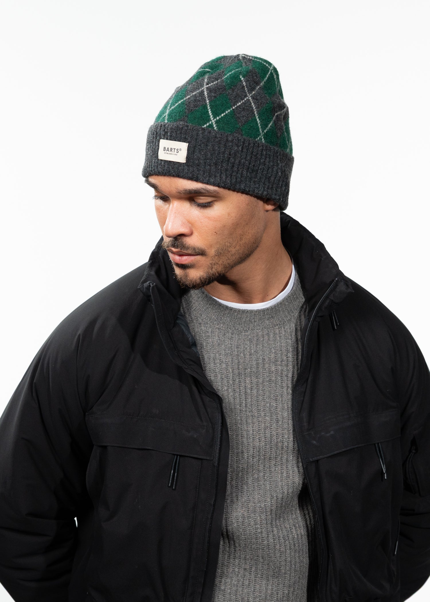 Men Seumar Beanie dark heather - Side