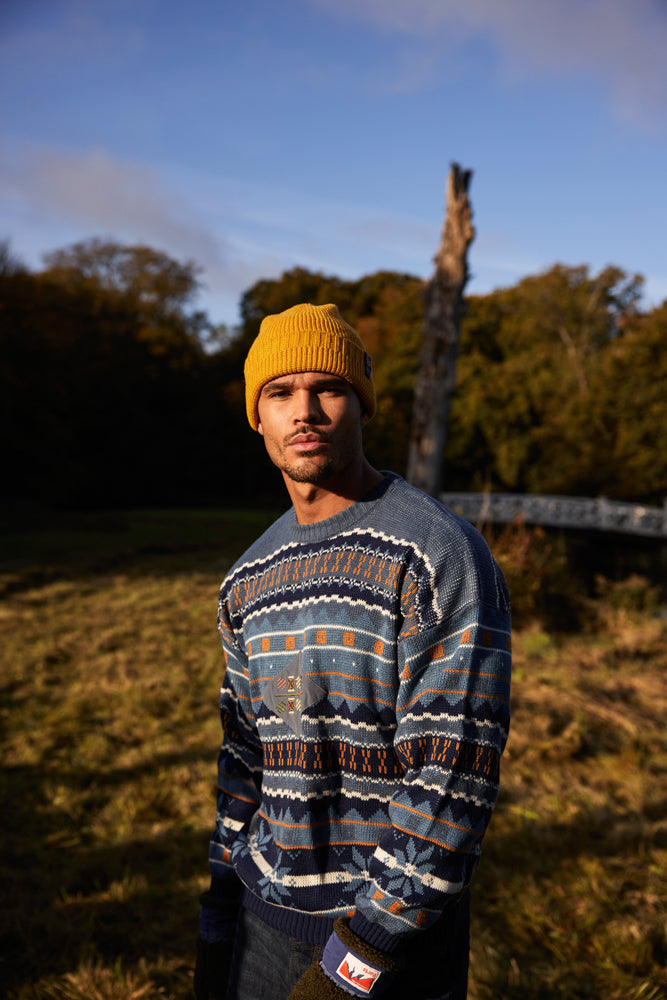 Men Maunten Beanie yellow - Model