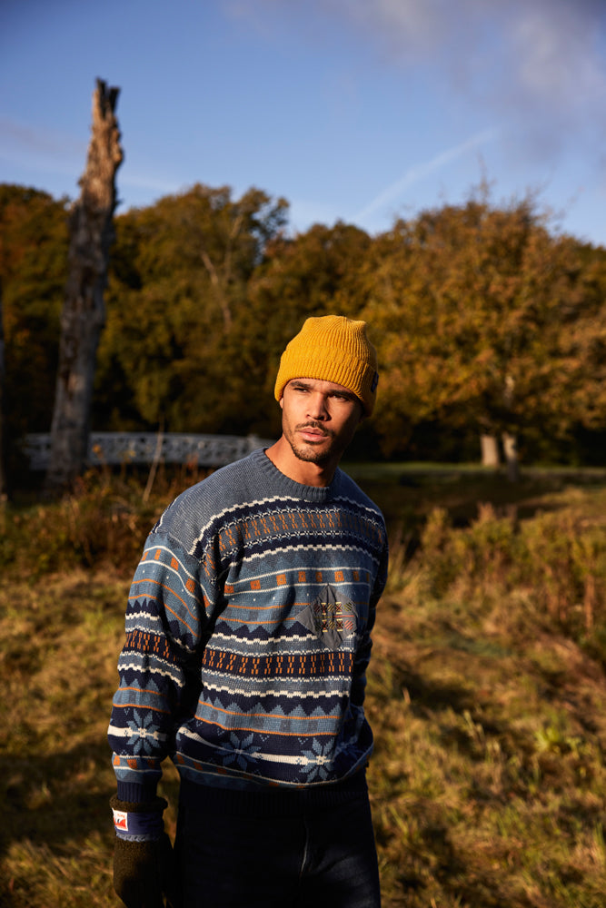 Men Maunten Beanie yellow - Model