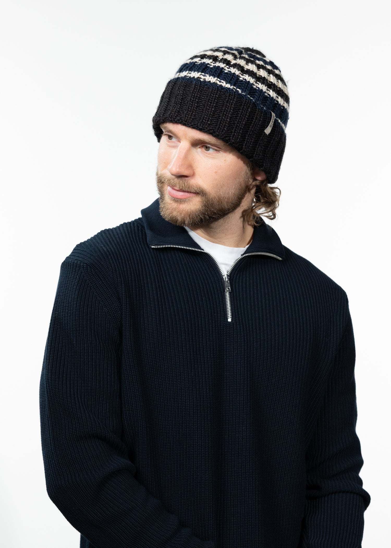 Men Stelviors Beanie black - Side