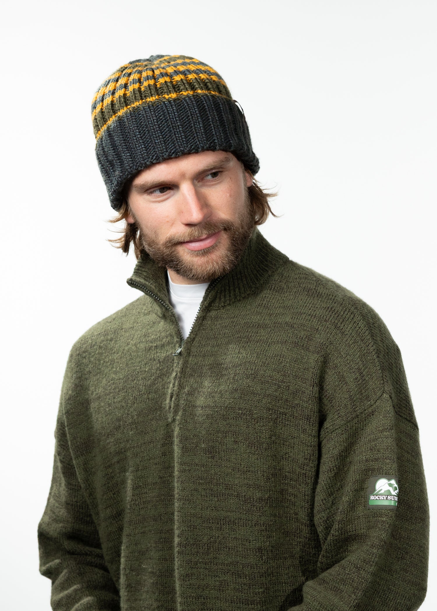Men Stelviors Beanie charcoal - Front