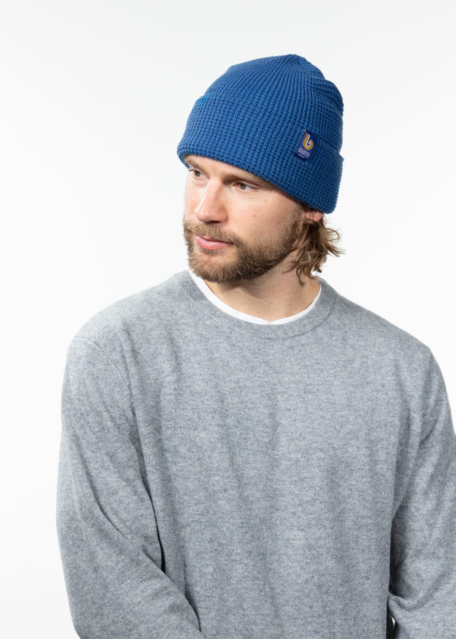 Men Mordag Beanie blue - Side