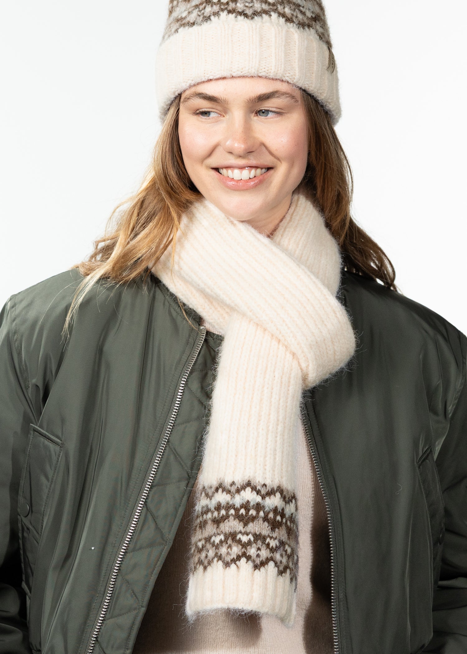 Women Eimhir Scarf brown - Front