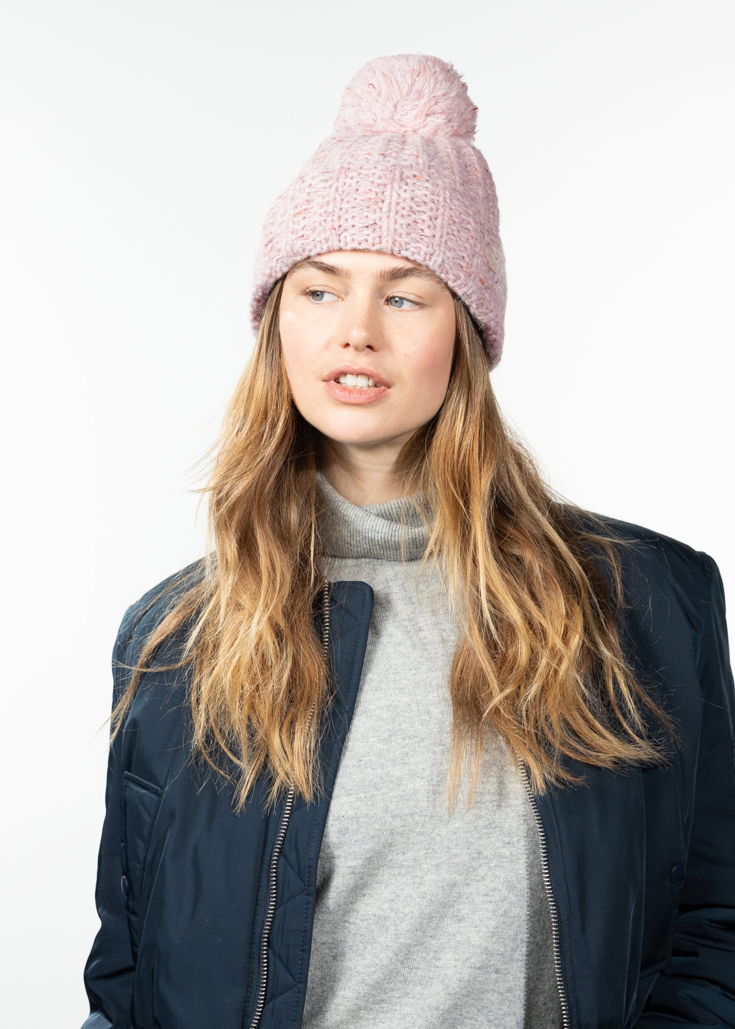 Women Pasque Beanie light pink - Front