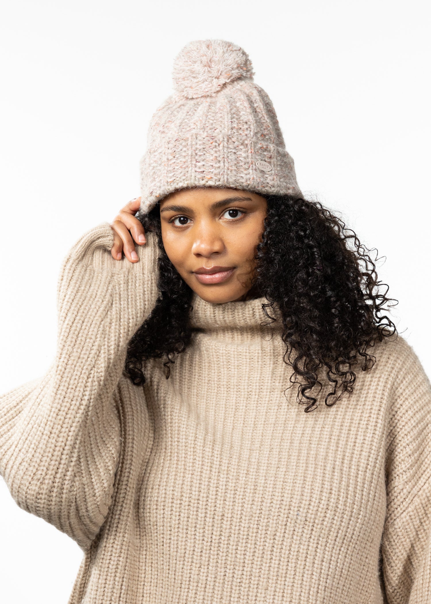 Women Pasque Beanie cream - Front