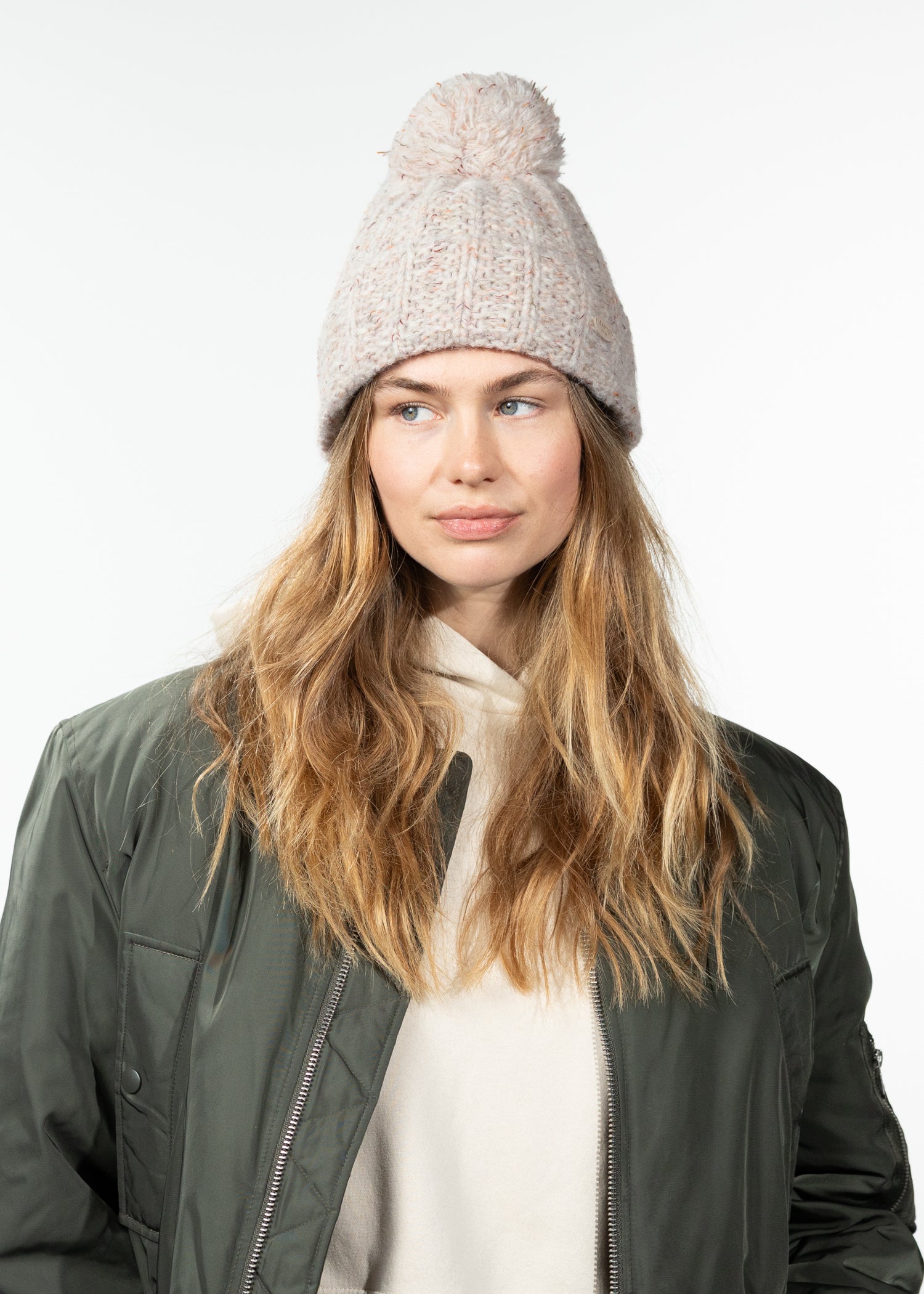 Women Pasque Beanie cream - Front