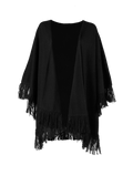 Women Darty Poncho black