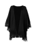 Women Darty Poncho black