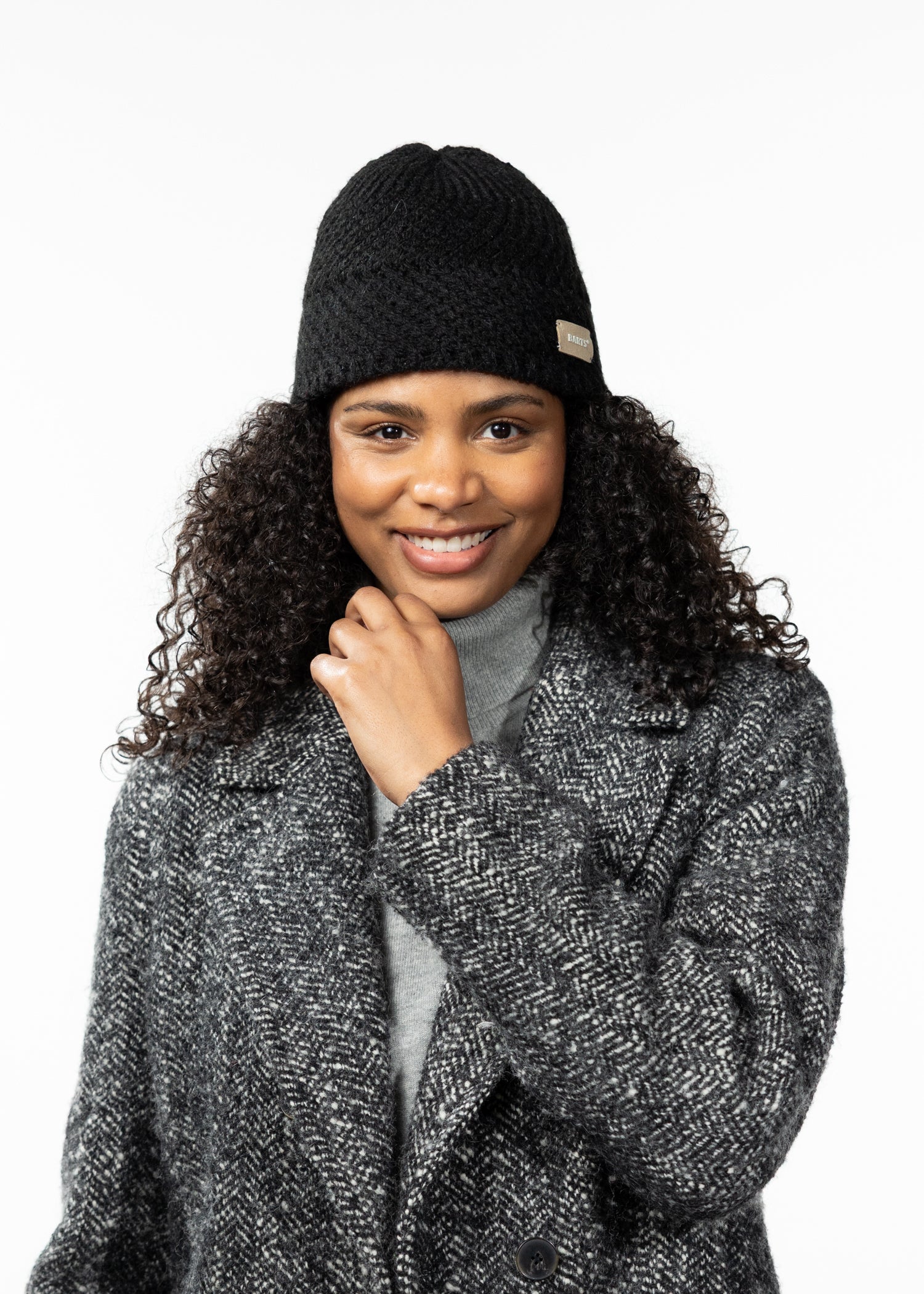 Women Emna Beanie black - Front