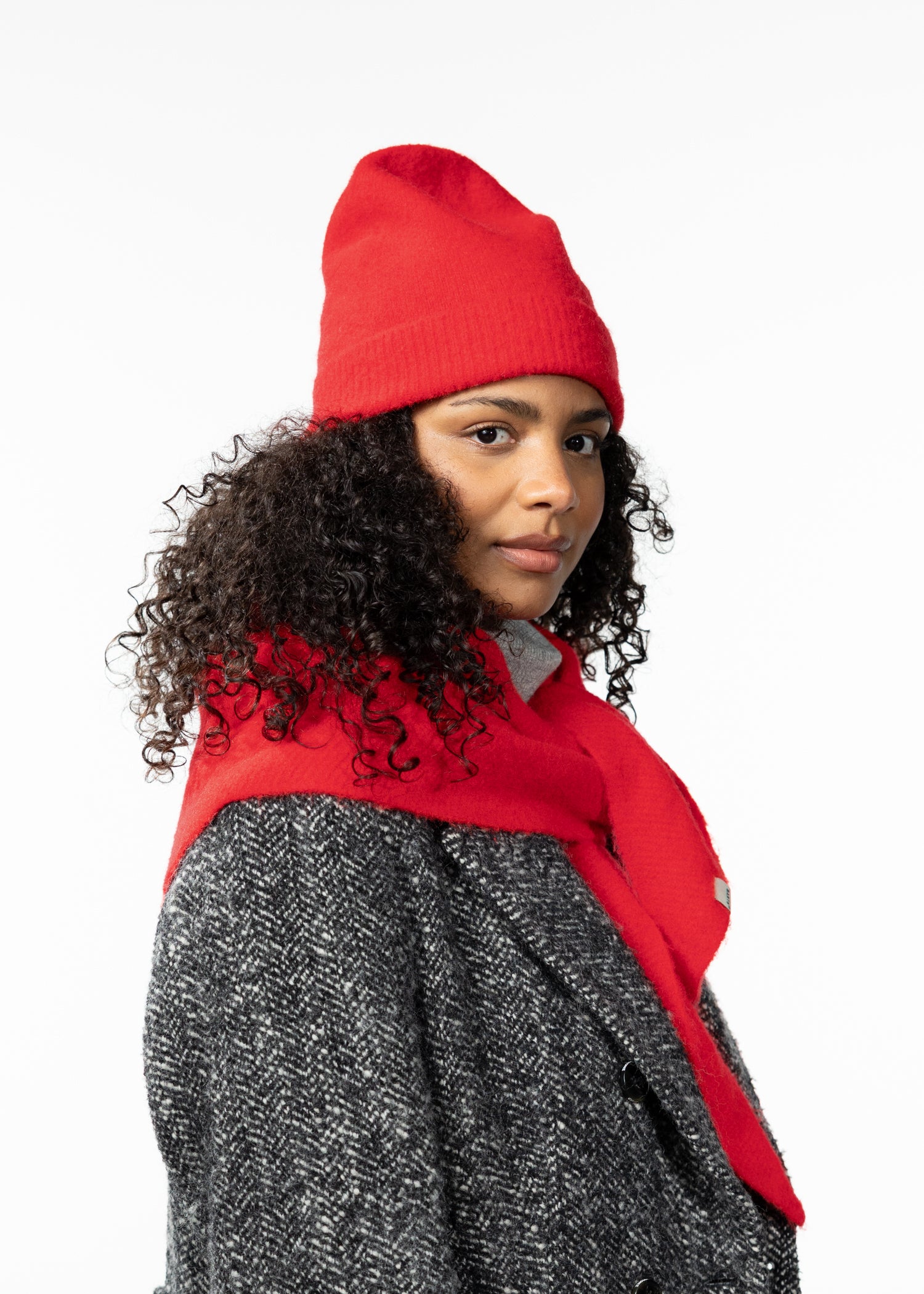 Women Fhearna Scarf red - Side