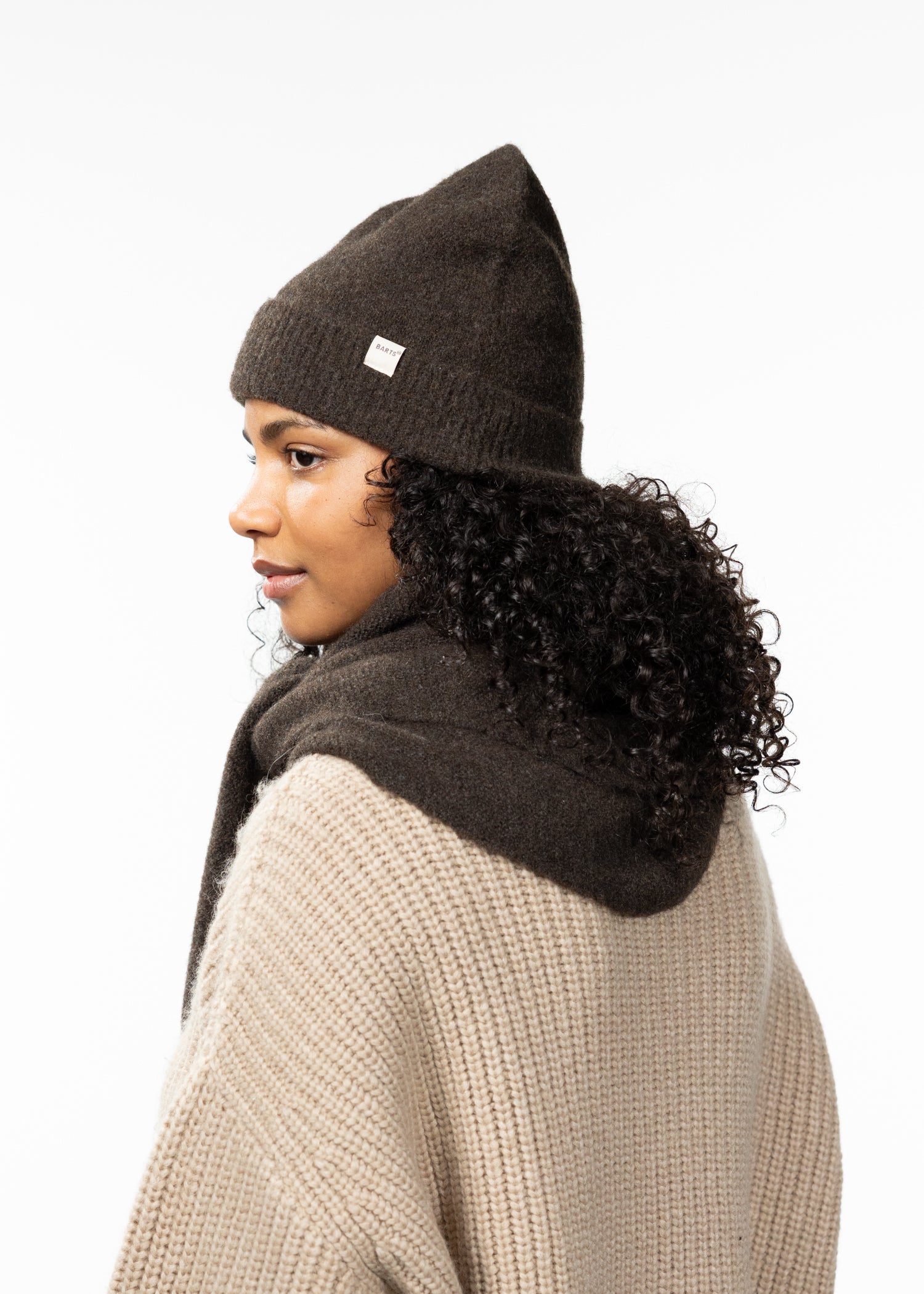 Women Fhearna Scarf dark brown - Back