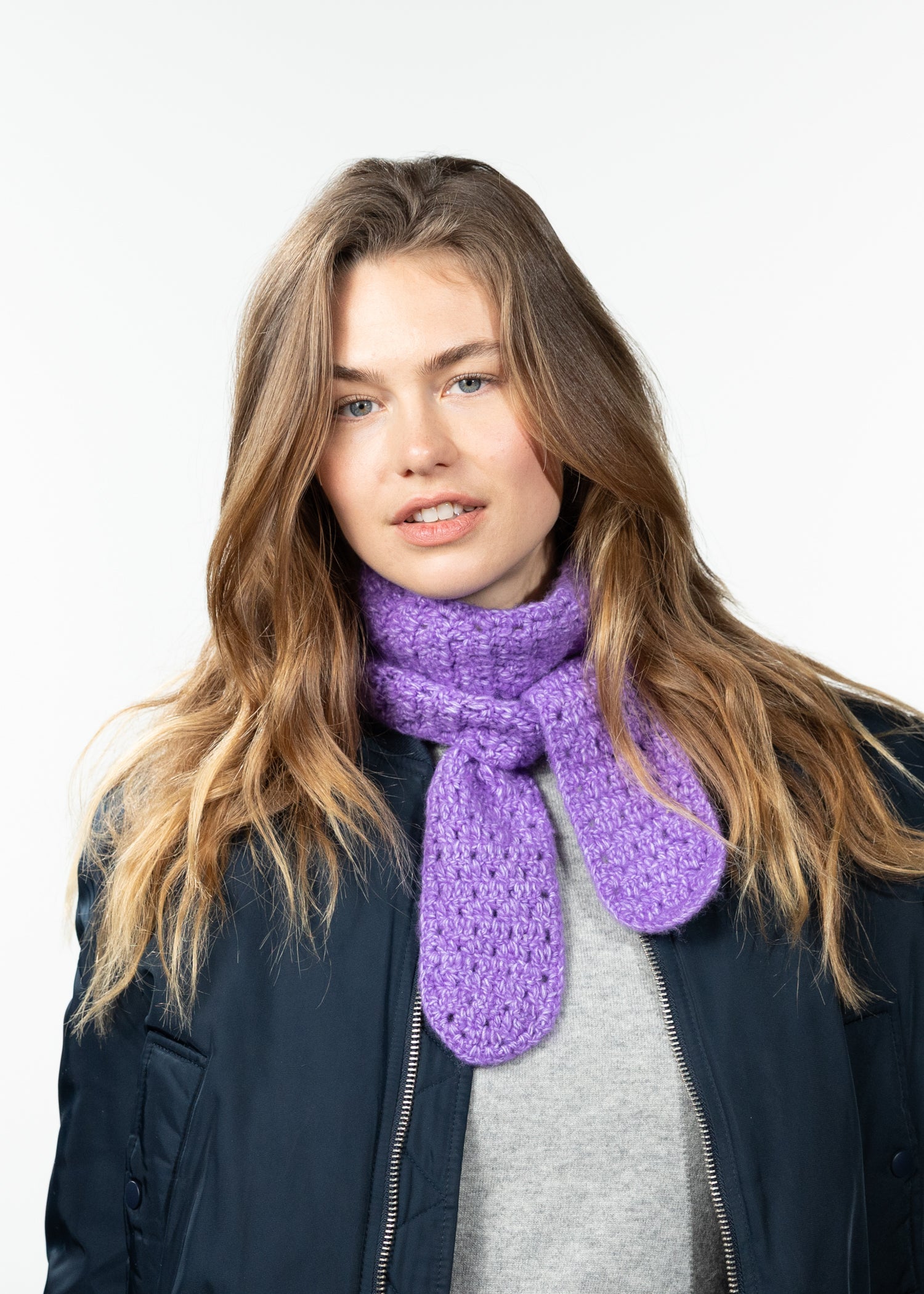 Women Lilhid Scarf purple - Front