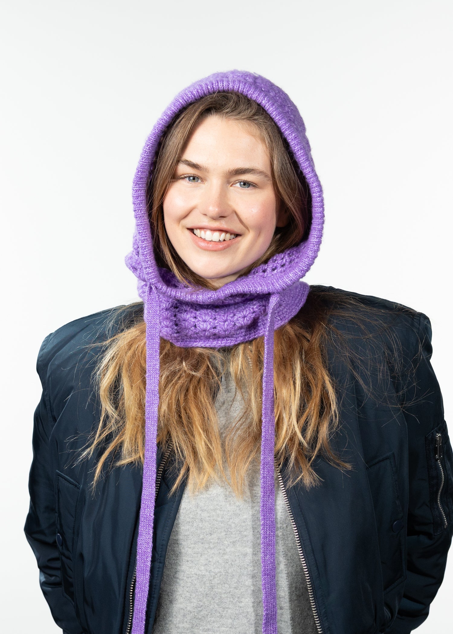 Women Lilhid Hood purple - Front