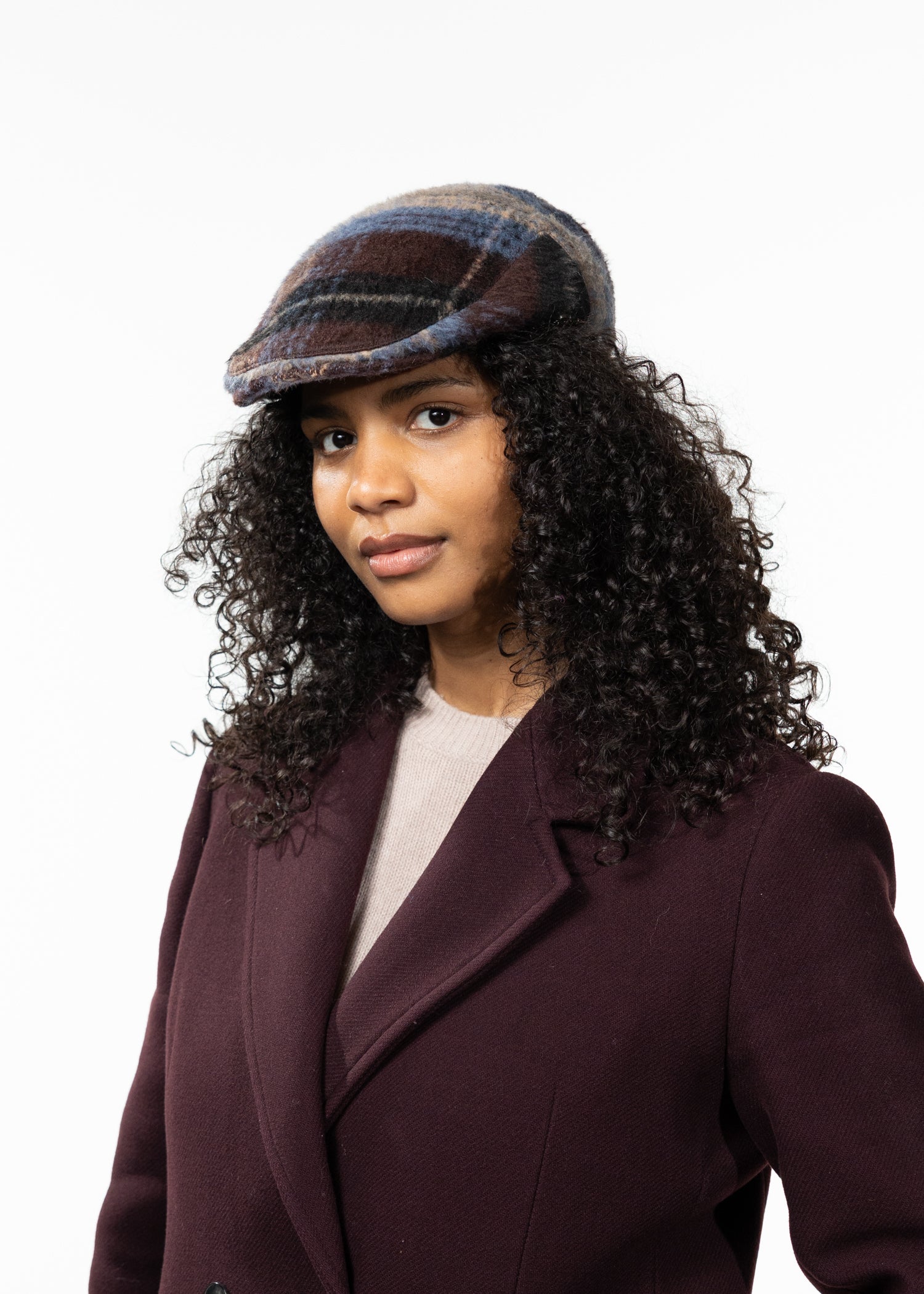 Women Maighread Cap burgundy - Side