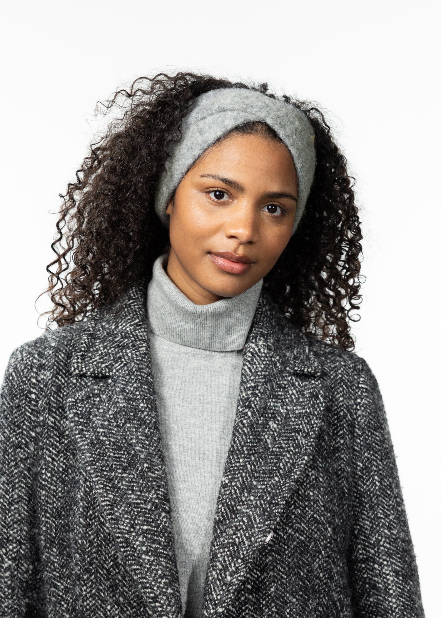 Women Morar Headband heather grey - Front