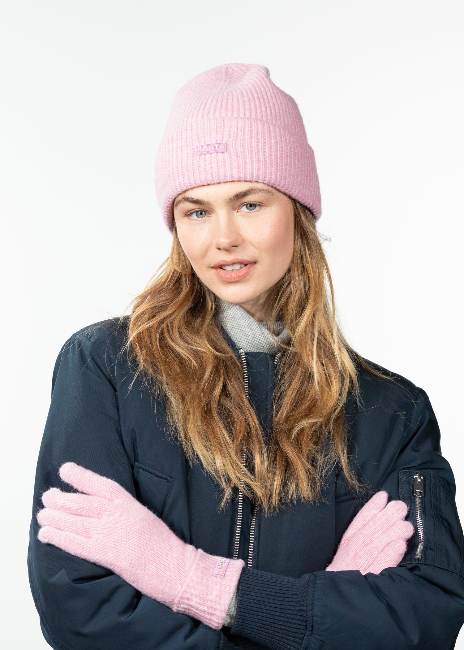 Women Ardelve Beanie light pink - Front