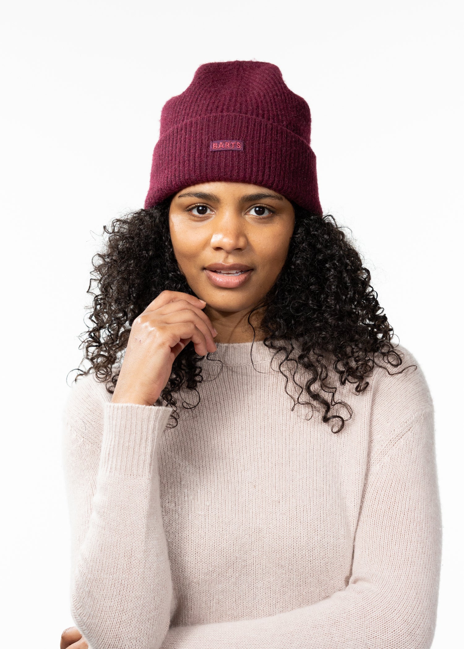 Women Ardelve Beanie aubergine - Front