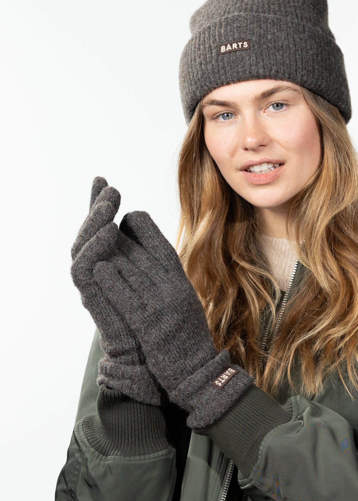 Women Ardelve Gloves dark brown - Front
