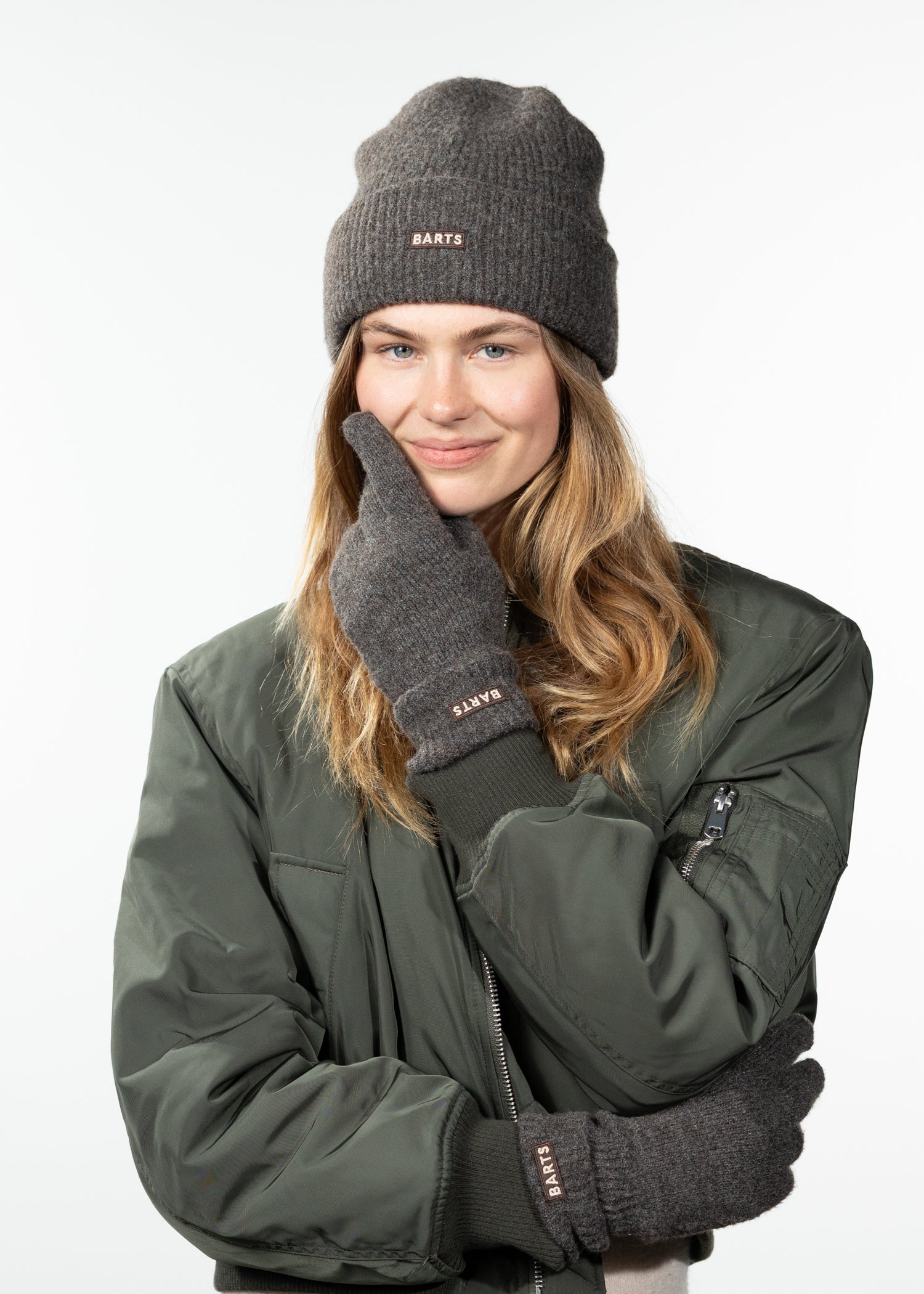 Women Ardelve Gloves dark brown - Front