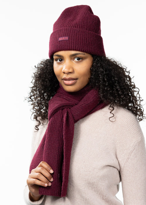 Women Ardelve Scarf aubergine - Side