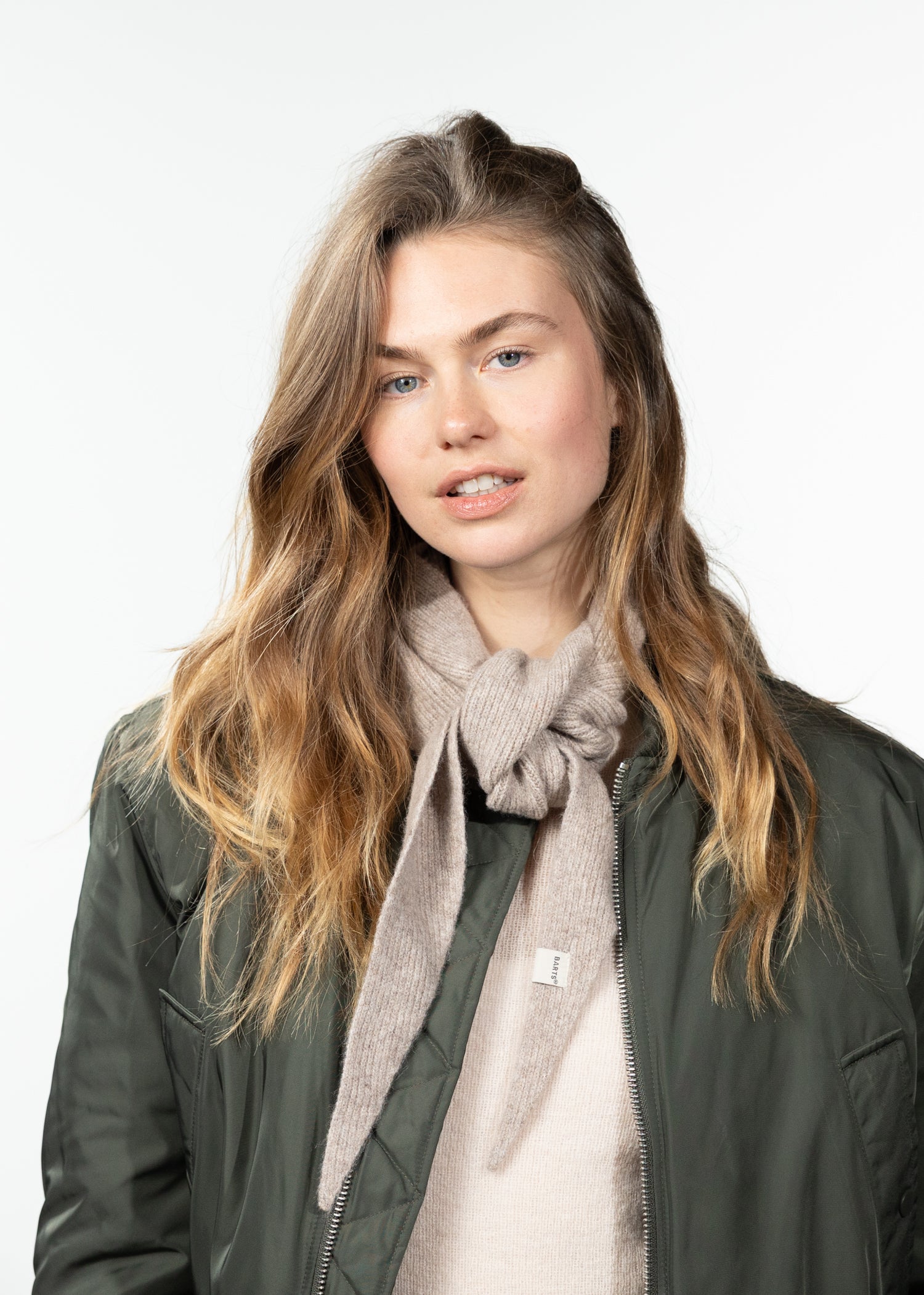 Women Hannalore Scarf light brown - Front