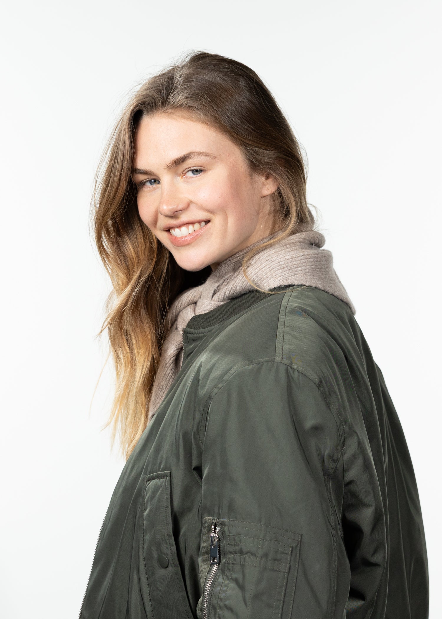 Women Hannalore Scarf light brown - Side