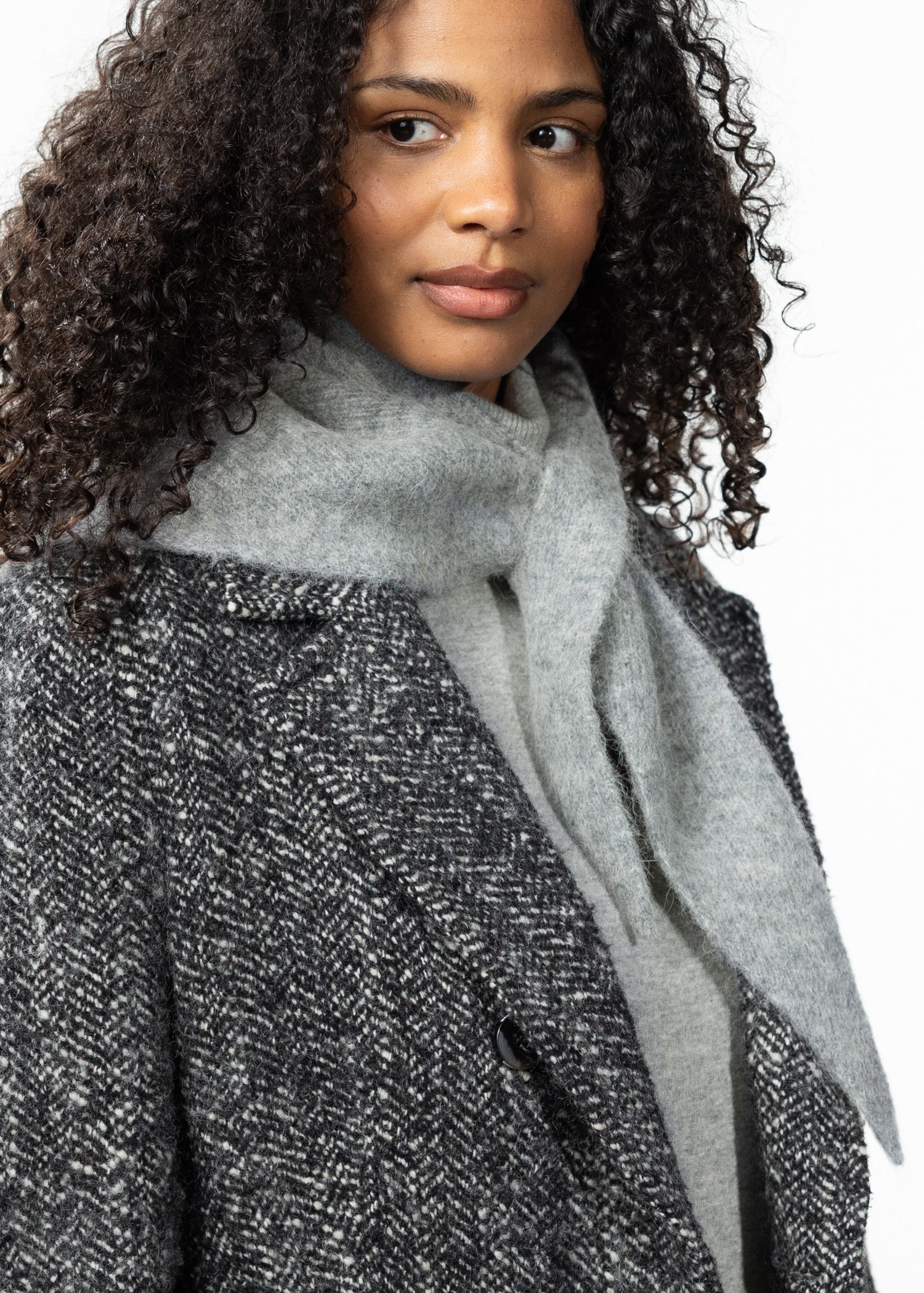 Women Murreal Scarf heather grey - Side