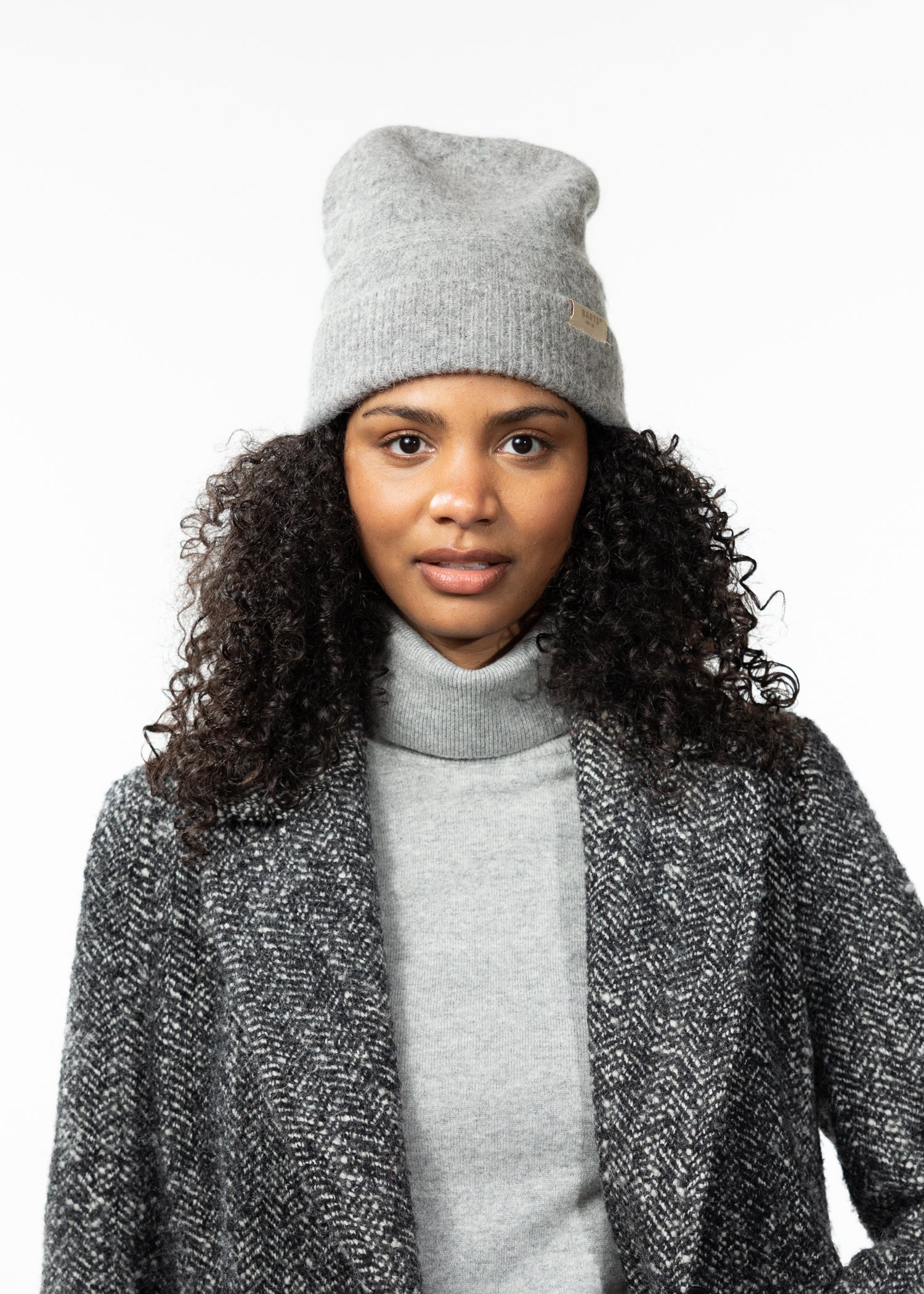 Women Sartle Beanie heather grey - Front