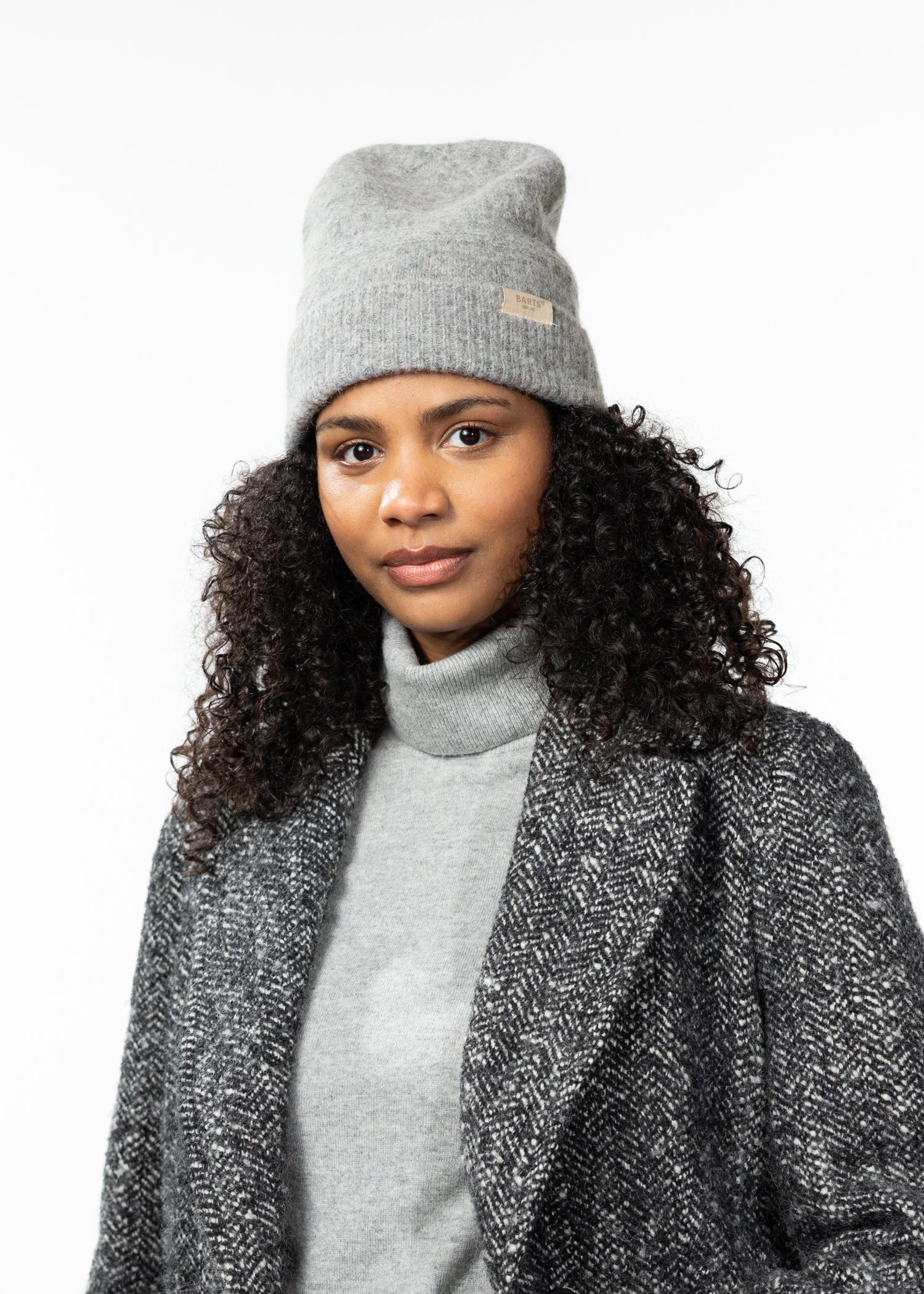 Women Sartle Beanie heather grey - Side