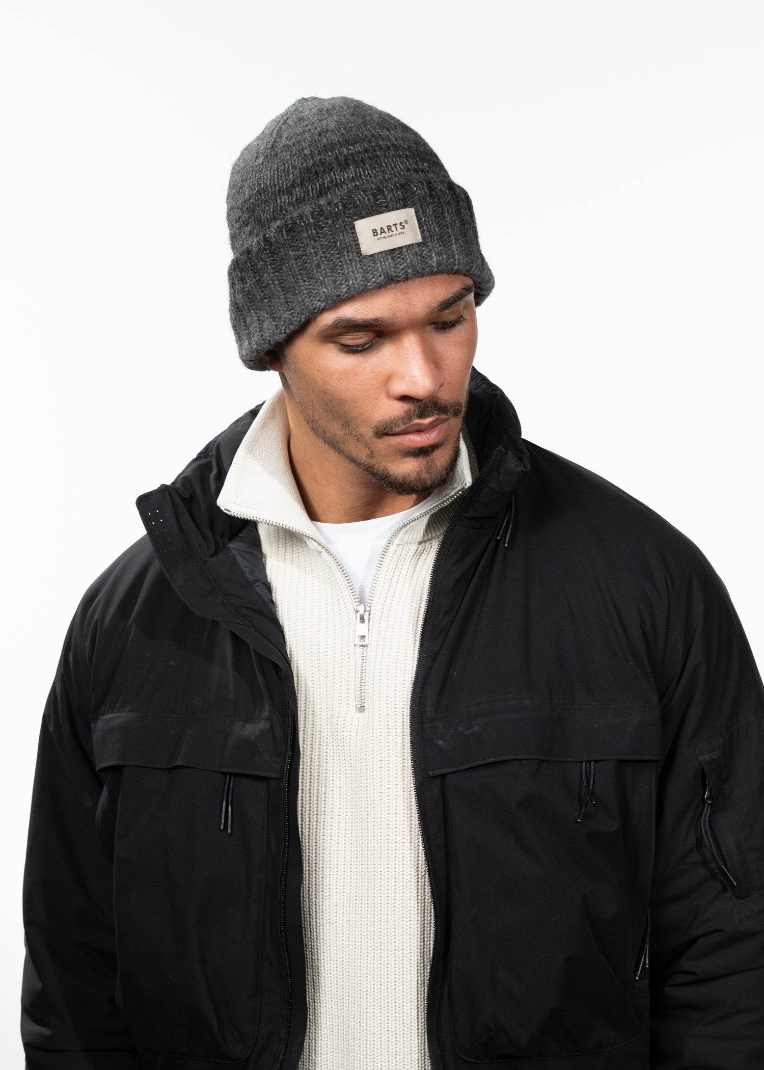 Men Ealar Beanie black - Front