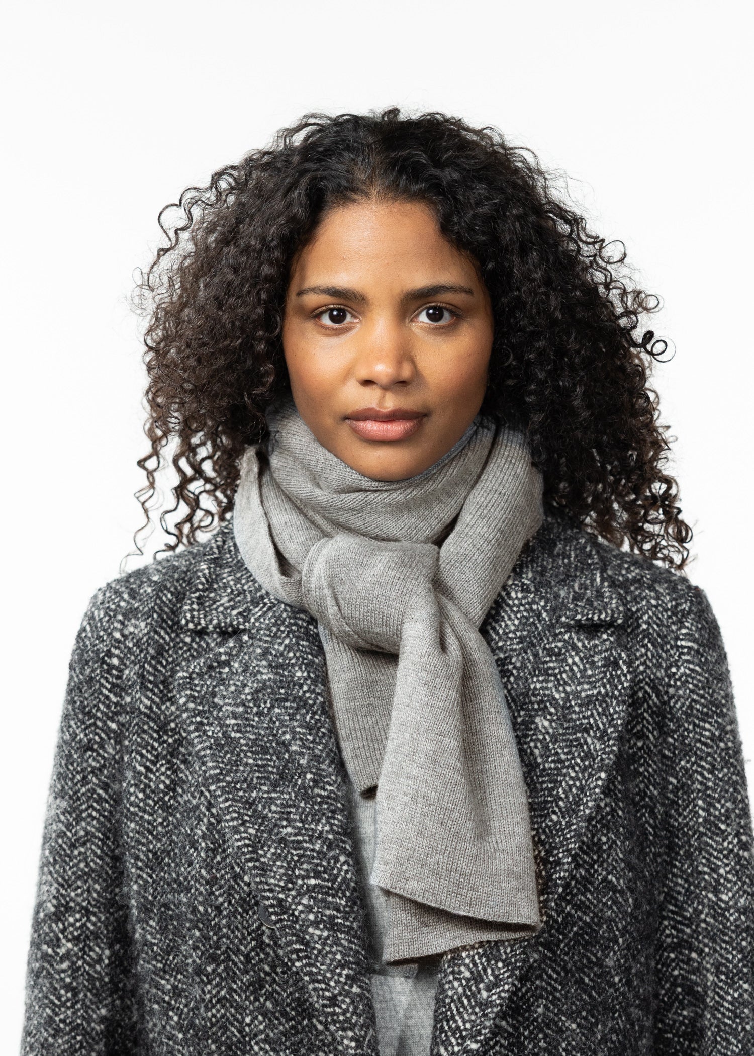 Unisex Kinabalu Scarf heather grey - Front