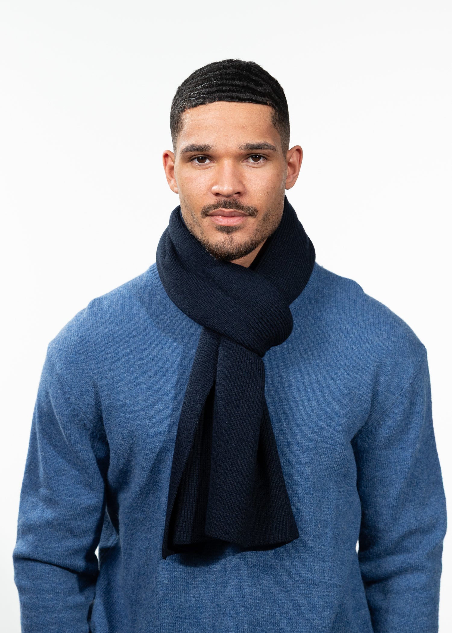 Unisex Kinabalu Scarf old blue - Front