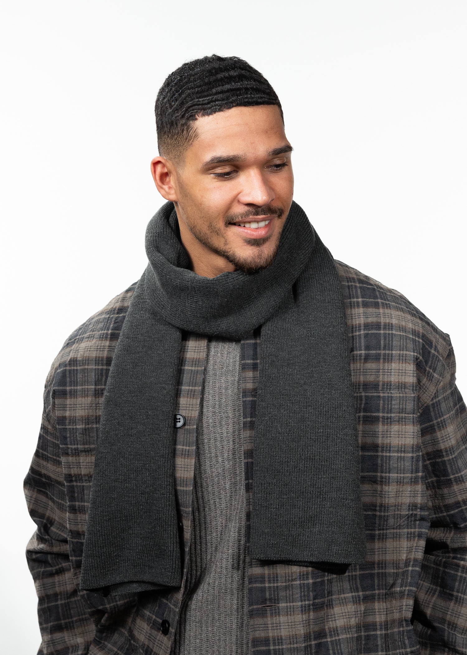 Unisex Kinabalu Scarf dark heather - Front