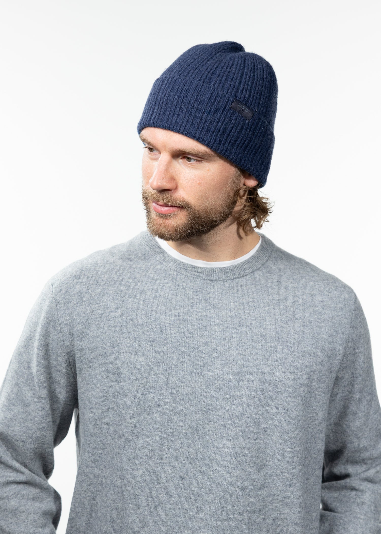 Men Beathan Beanie navy - Side