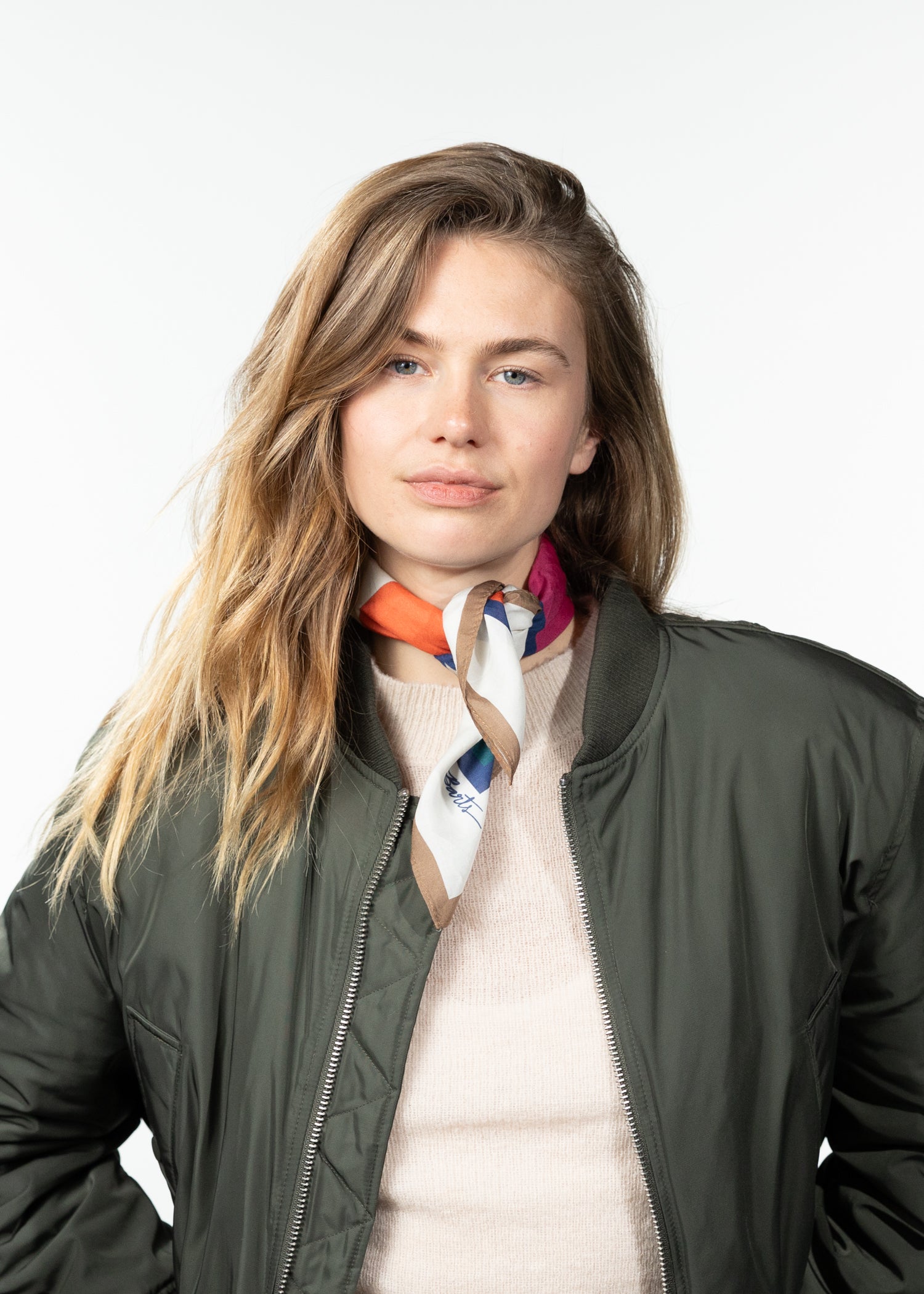 Women Rigga Scarf magenta - Front