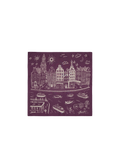 Women Rigga Scarf aubergine