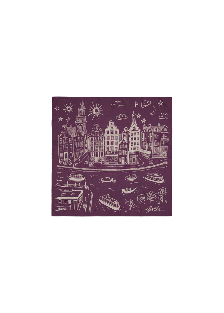 Women Rigga Scarf aubergine