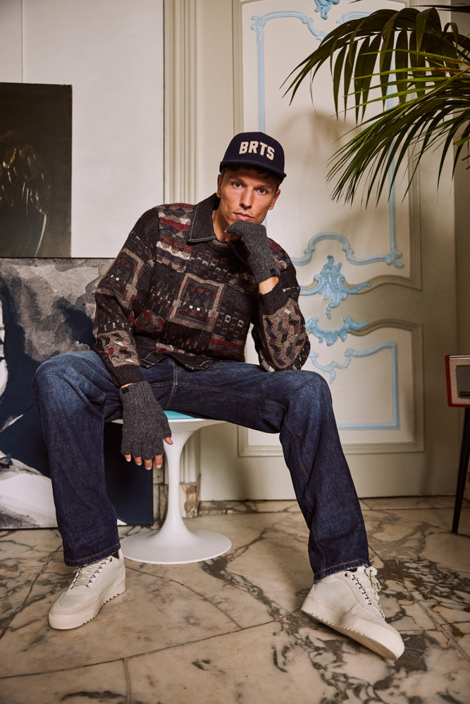 Men Tavish Cap navy - Model
