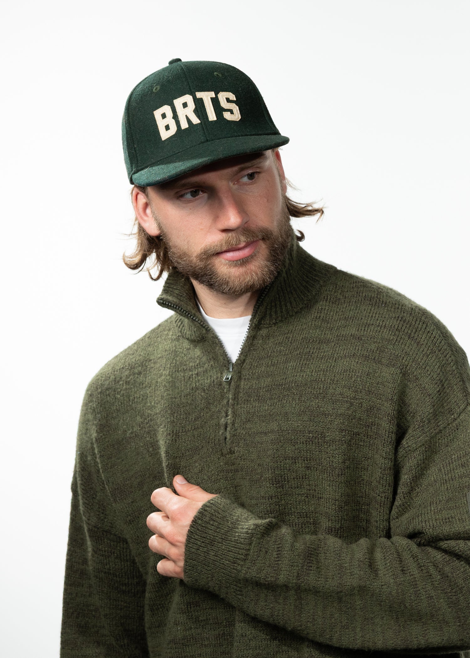 Men Tavish Cap bottle green - Front
