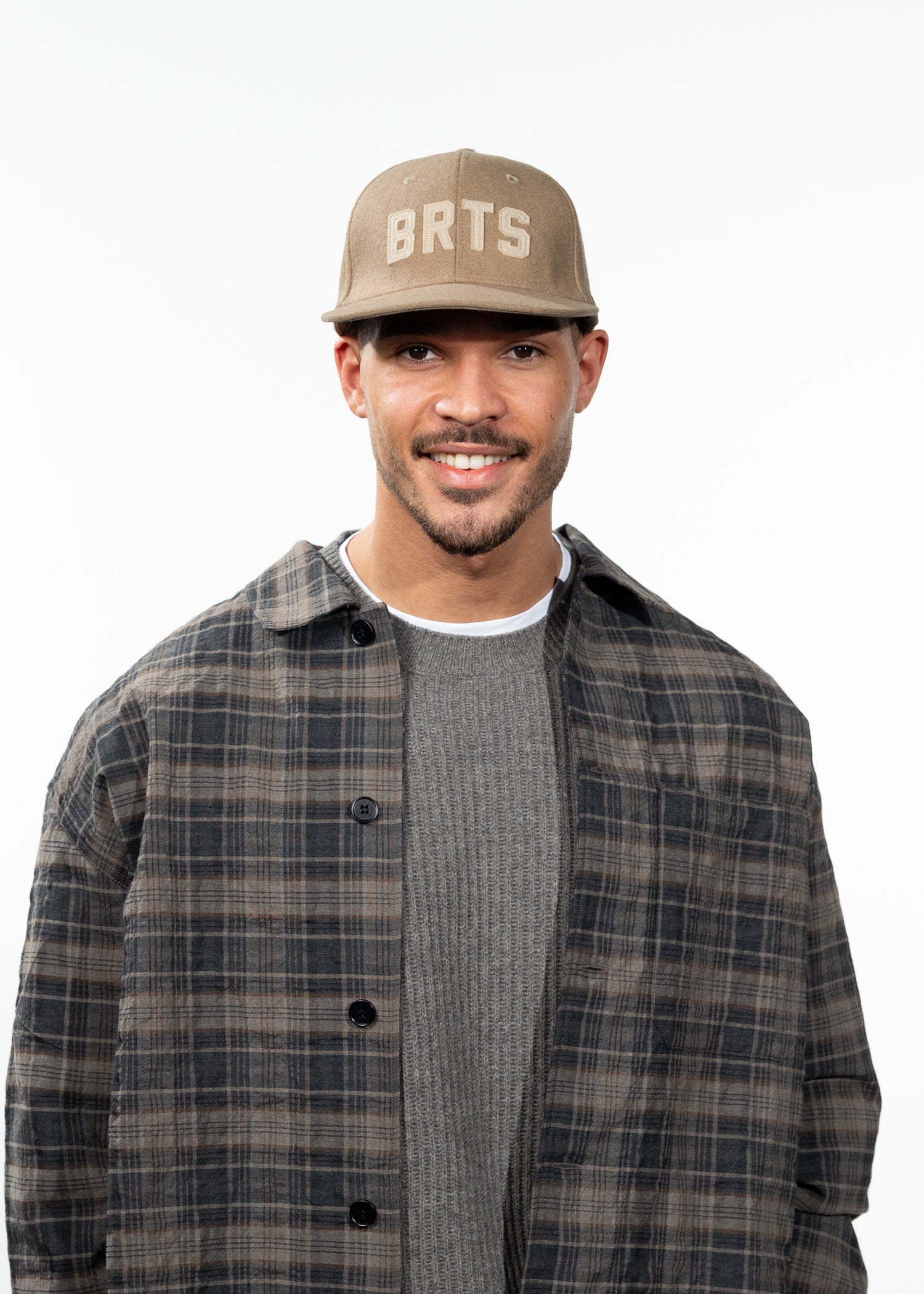 Men Tavish Cap taupe - Front
