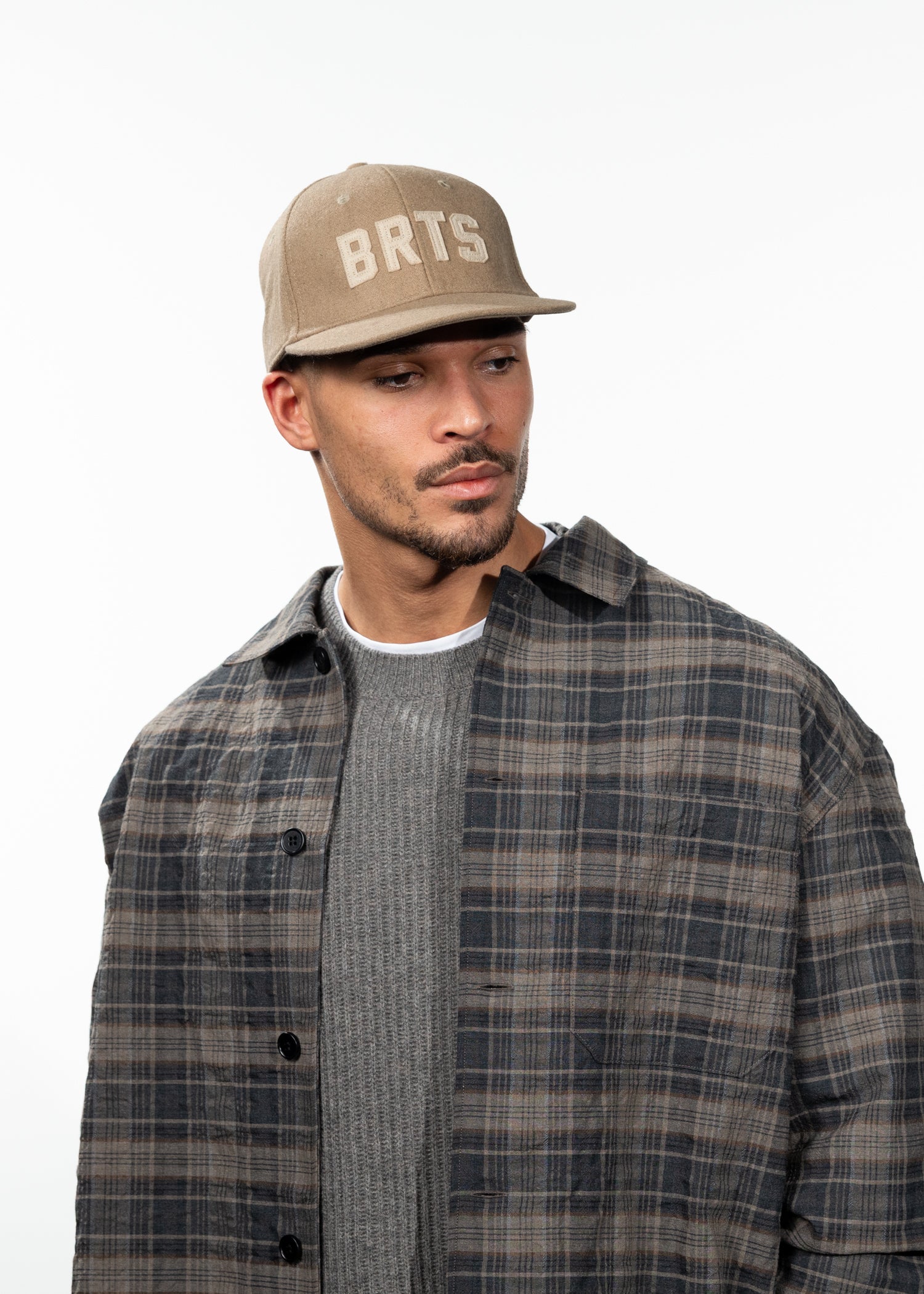 Men Tavish Cap taupe - Front