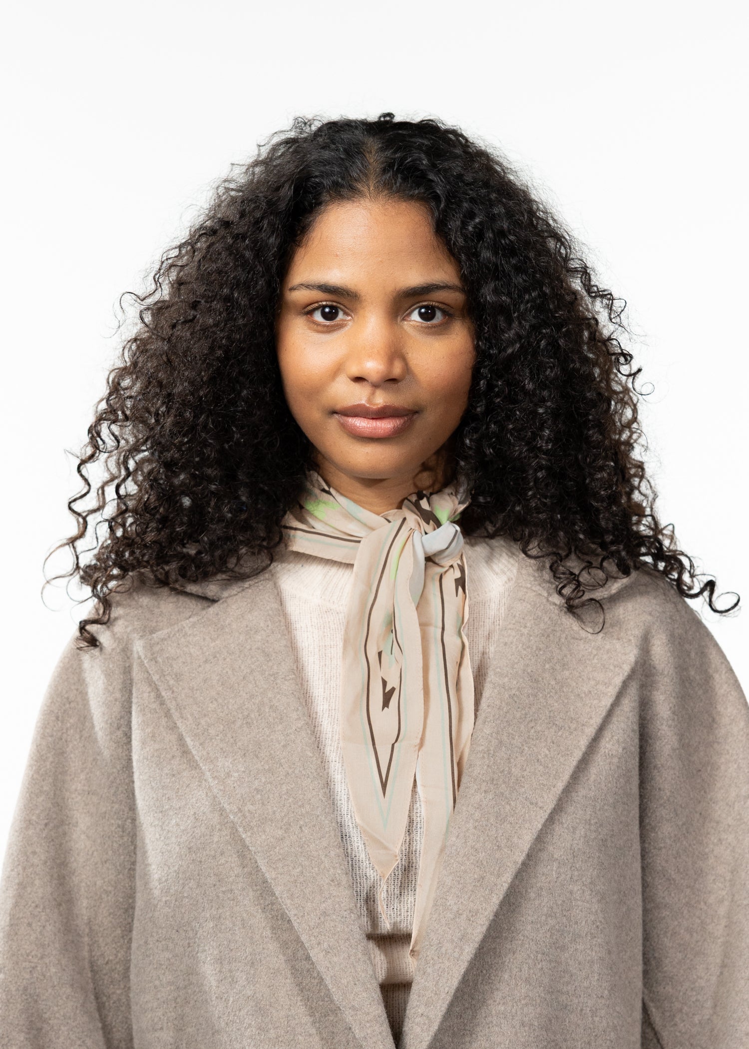 Women Valtos Scarf cream - Front