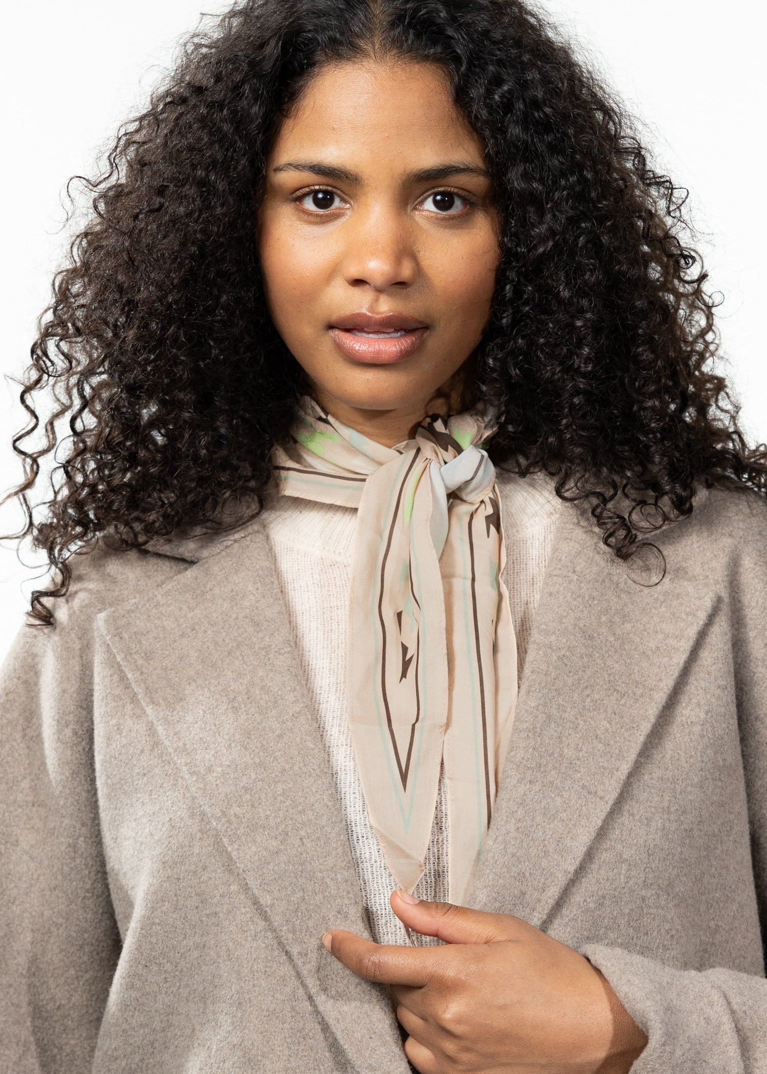 Women Valtos Scarf cream - Front
