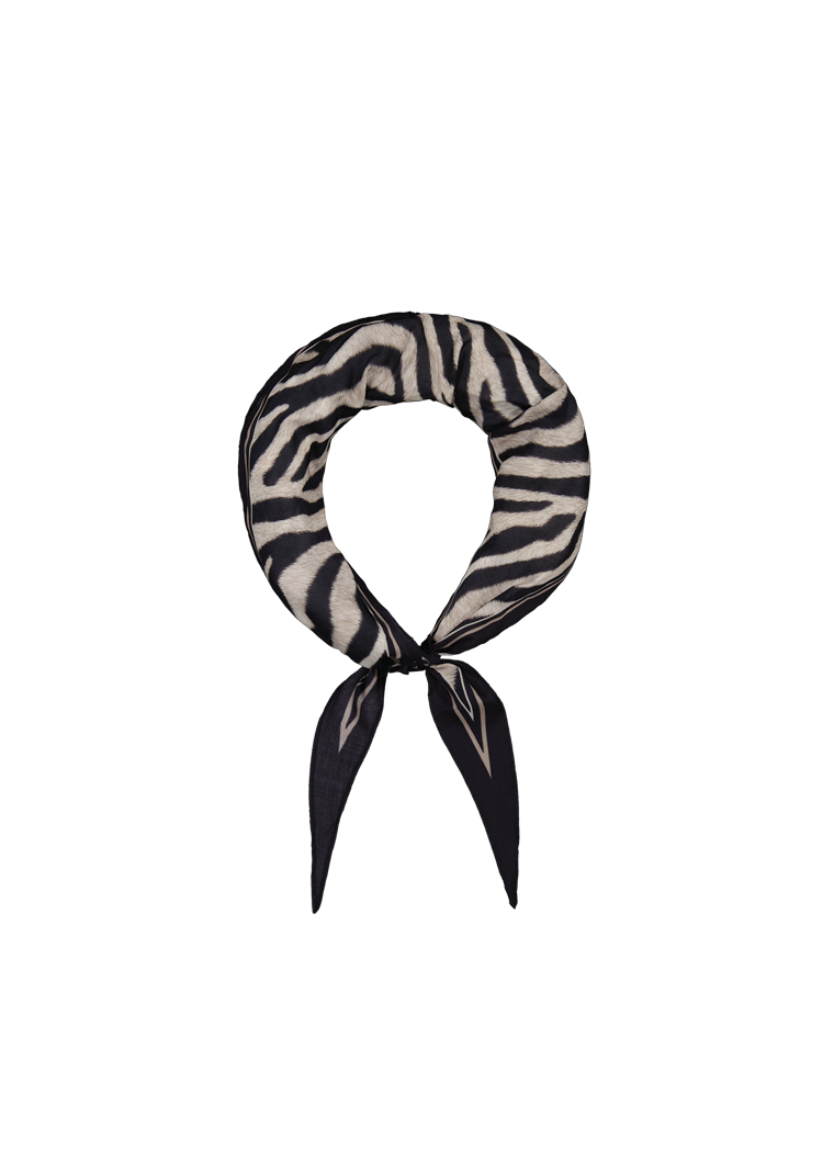 Women Valtos Scarf print black
