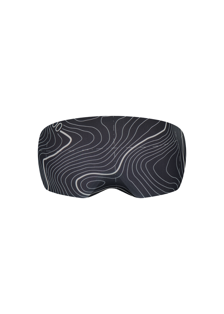 Unisex Goggle Cover Topographic black
