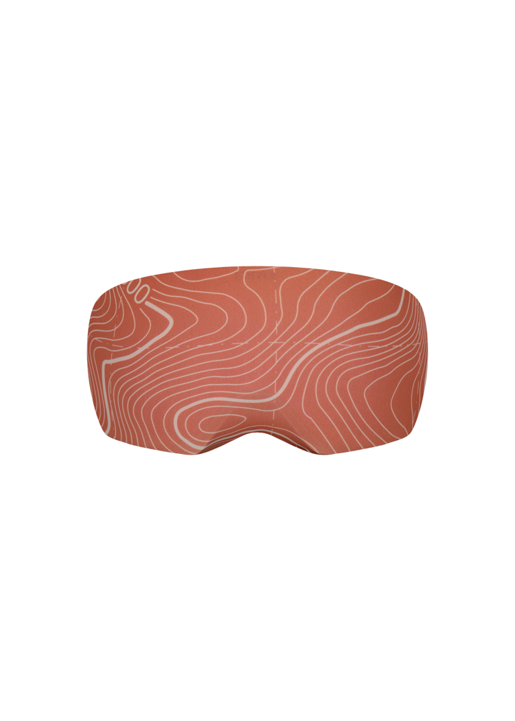 Unisex Goggle Cover Topographic rust