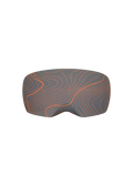 Unisex Goggle Cover Topographic dark grey