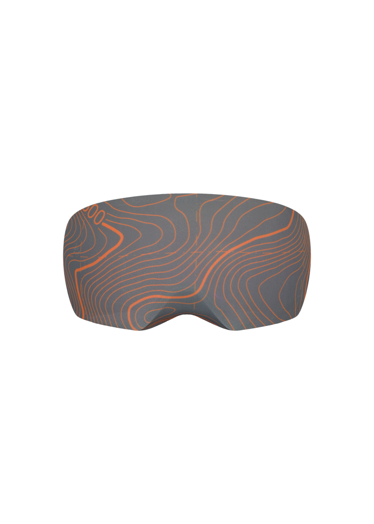 Unisex Goggle Cover Topographic dark grey